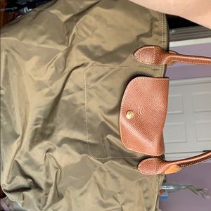 long champ medium olive green bag